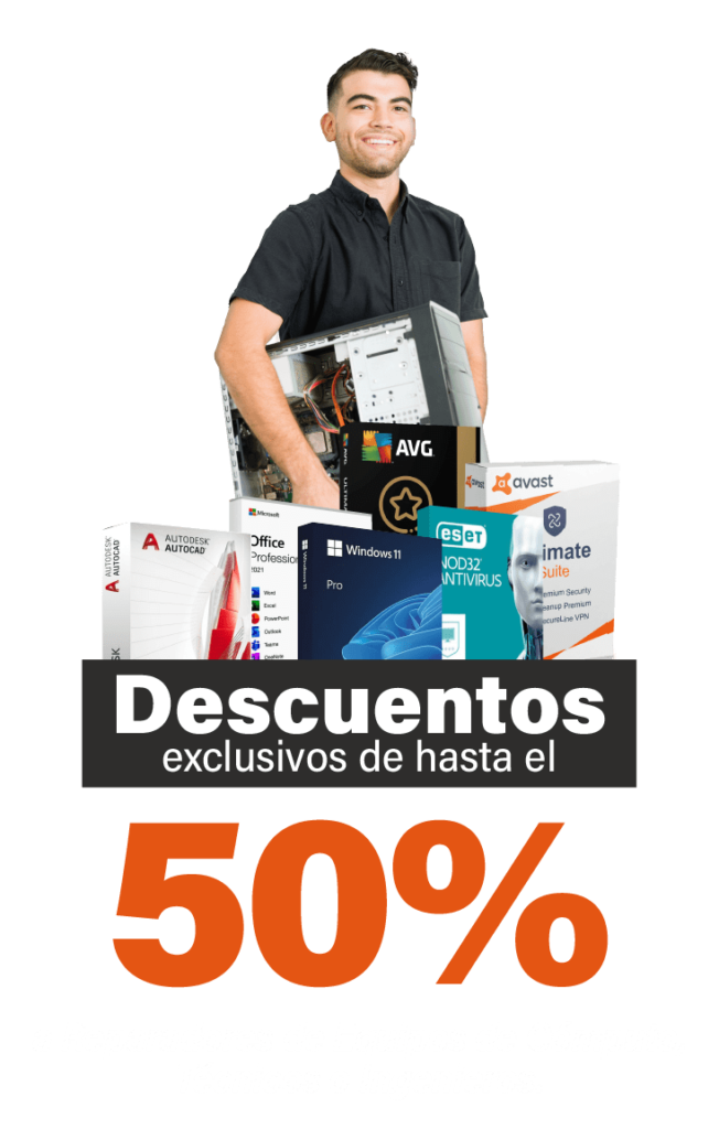 Banner para Técnicos e Ingenieros Licencias de Originales con descuentos exclusivos de hasta el 50%