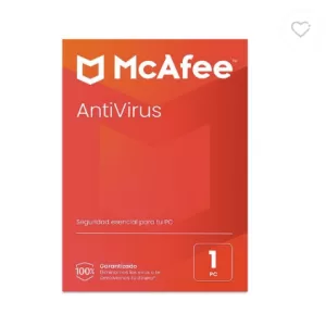 McAfee Antivirus 1 Dispositivo 1 año